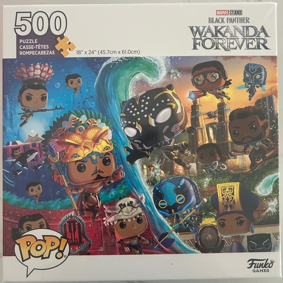 Funko Pop! Marvel Black Panther Wakanda Forever 500-Piece Puzzle – New in Box - Picture 4 of 9